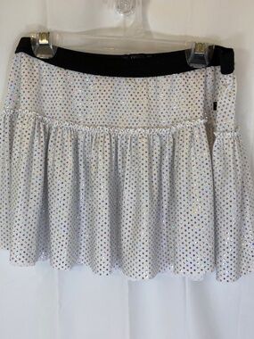 Sparkle Athletic White Iridescent Dot Skirt Sz S Can Fit Medium Used Once